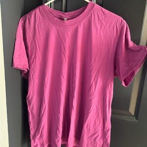 Lululemon All yours Magenta Crew Neck Tee